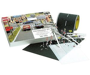 Busch Environnement - BUE7097 - Modélisme Ferroviaire - Assortiment Route & Accessoires - Echelle N