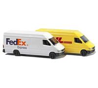 BUSCH 8304 Échelle N Set 2 Fourgonnettes Mercdes Fedex Et DHL
