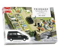 Busch Model – Modélisme ferroviaire – Maquette cimetière miniature, 49 pièces