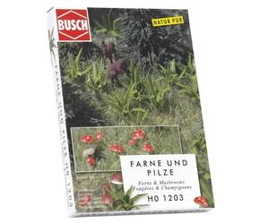 BUSCH H0 1203 - Champignons Et Fougères - Neuf