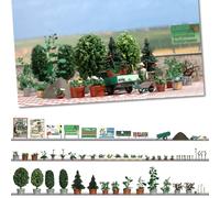 Kit de jardinières de fleurs et de plantes H0