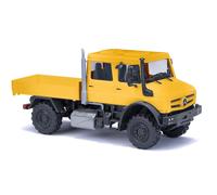 Busch H0 51080 Unimog U 5023 Double Cabine Jaune
