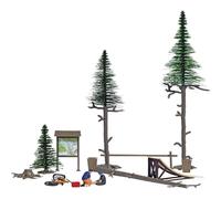 Busch Kit H0 Scène de décor – Accident de vélo – HO 1/87 – 79825