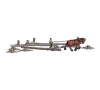 Busch H0 SET action dos en bois de mousse kit