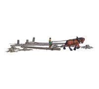 Busch H0 SET action dos en bois de mousse kit