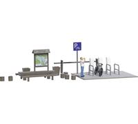 Busch H0 SET action E-Biker Rast kit