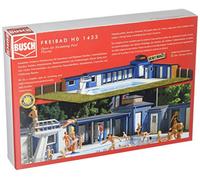 Busch Ho Scale Kit de Paysage de Piscine modèle - Comprend Un kit de Structure de Piscine, Blanc, 14+