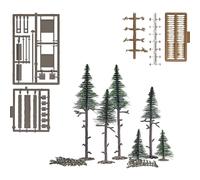 Busch Hochwald 1856 - Set di 1 albero di abete rosso