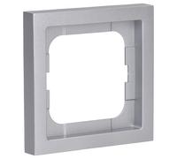Busch-Jaeger Plaque simple 1721-183K Linear future linear argent aluminium