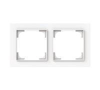 Busch-Jaeger 1722-44M 2CKA001754A4846 Cadre de recouvrement double Blanc studio mat art linéaire