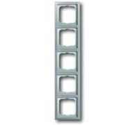 Busch Jaeger 1725-866K Cadre de finition 5 postes en acier inoxydable