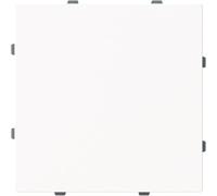 Busch-Jaeger 1742-44M Plaque centrale obturateur avec bague de support, type linéaire, blanc studio mat (2CKA001710A4212)