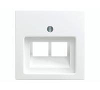 Busch-Jaeger 1753-0-0226 1803-02-914 Double couvercle pour prise UAE-IAE ISDN Busch-Balance SI Blanc alpin
