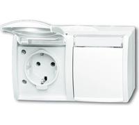 Busch Jaeger 2084-0-0715 Steckdose CEE 7/3 Weiß (2084-0-0715)