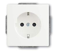 Busch-Jaeger 2300 EUCB-884 Schuko Steckdosen-Einsatz mit erhöhtem Berührungsschutz, Future Linear, studioweiß Matt