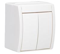 Interrupteur Busch Jaeger Ocean Series 2601/5 W-54 blanc alpin apparent