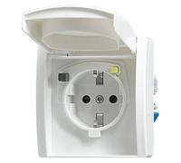 Busch-Jaeger 3120 EUGB-44 prise de courant Type F Blanc