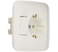 Busch-Jaeger Prise Schuko 4310/6EUJ-214 avec interrupteur Blanc (Import Allemagne)