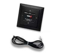 Busch Jäger 8215U-101 Balance Si Radio encastrée DAB+ (DAB Plus) Noir mat -915, kit complet 8215 U - 101, cadre et cache radio avec antenne de projection EBROM de 0,9 m pour optimisation de la