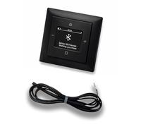 Busch Jäger 8217U-101 Balance Si Radio encastrée DAB+ Bluetooth (dans and out) Noir mat -915, kit complet 8217 U, cadre et cache radio avec antenne de projection EBROM de 0,9 m pour optimisation de la