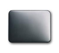 Busch-Jaeger alpha nea bascule 1786-20 platine, Bouton + interrupteur, Argent