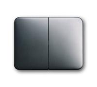 Busch-Jaeger alpha nea bascule séries 1785-20 platine, Bouton + interrupteur, Argent