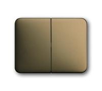 Busch-Jaeger alpha nea bascule séries 1785-21 bronze, Bouton + interrupteur, Bronze