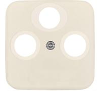 Busch Jäger BJ Duro 2000 SI blanc crème Disque central 3 trous SAT 1743-03-212