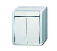 Busch-Jaeger Bouton-poussoir double 2621 WN-54-205-101 2CKA001484A0379