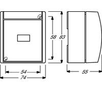 Busch-Jaeger Bouton-poussoir double, Bouton + interrupteur, Bleu, Gris, Vert