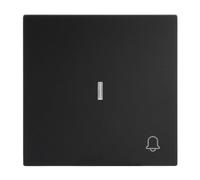 Busch-Jaeger Busch-art Linear Interrupteur à bascule avec symbole | Petit couvercle transparent - Interrupteur à levier unique - Fixation à griffes - IP20 - 69,5 x 69,5 mm
