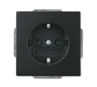 Busch-Jaeger Busch Jaeger 20 EUCBLI-885 Prise de courant CEE 7/3 Noir, Bouton + interrupteur, Noir