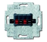 Busch-Jaeger Busch-Jaeger Boîte de connexion haut-parleur 2x, noir 0248/05-101 Quantité:1