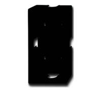 Busch-Jaeger future linear Boîtier AP 1702-81 double anthracite, Bouton + interrupteur, Gris