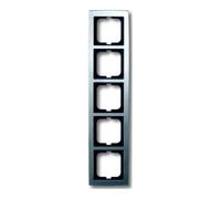 Busch-Jaeger 1725-80 Plaque quintuple, SOLO, chrome opale