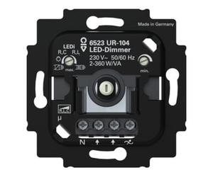 Busch-Jaeger Busch-Jaeger Variateur LED 6523 UR-104 2+3 fils avec borne N Quantité:1