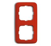 Busch-Jaeger Cadre de finition 2512-217-101 rouge RAL3020 Cache Interrupteur Mural Plaque Murale pour Prises Électriques 4011395260234
