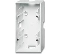 Busch-Jaeger future AP Boîtier 1702-84 double davos/ blanc studio, Bouton + interrupteur, Blanc