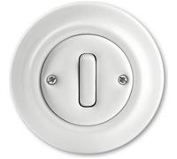 Busch-Jaeger Insert d'interrupteur inverseur, Bouton + interrupteur, Blanc
