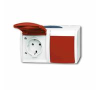 Busch-Jaeger Prise de courant Schuko 2f. 20/2 EW/DVN-53 2CKA002084A0700