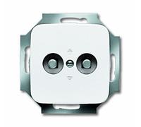 Busch-Jaeger Reflex SI UP Potentiel- 2095UC-214 Fiche de compensation double blanc alpin, Bouton + interrupteur, Blanc