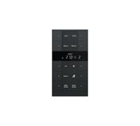 Busch-Jaeger SBS/U10.0.11-885 Raumtemperaturregler Nebenstelle mit Bedienfunktion, Busch- Tenton, 10fach BE, schwarz matt (2CKA006330A0046)