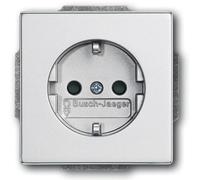Busch-Jaeger Schuko® 2300 EUCB-83 Prise de courant avec protection de contact Argenté