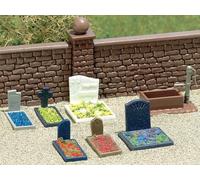 Busch 7662 Scene Gravestones Ho Scale Scenery Kit