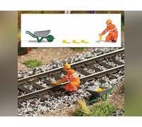 BUSCH Mini scène poseur de sabot de freinage - HO 1/87 - BUSCH 7819