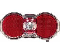 Busch & Müller 329BL-02 Feu arrière à piles 'Toplight Flat permanent', avec interrupteur, noir/rouge