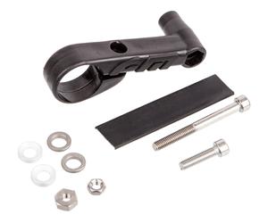 busch+müller Attache au Guidon pour Lampe Dynamo, 1 bras noir universal