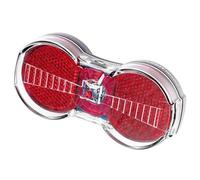 Busch & Müller Toplight Flat S Plus Feu arrière de Porte-Bagages LED pour Adulte, Unisexe, Rouge, Transparent, Taille Unique