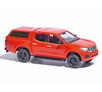 BUSCH Nissan Navara avec toit rigide, rouge - HO 1/87 - BUSCH 53707