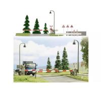BUSCH Passage à niveau et accessoires - HO 1/87 - BUSCH 6040